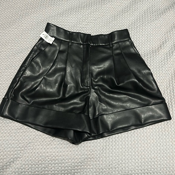 Wilfred Pants - Wilfred Labryinth pleather shorts